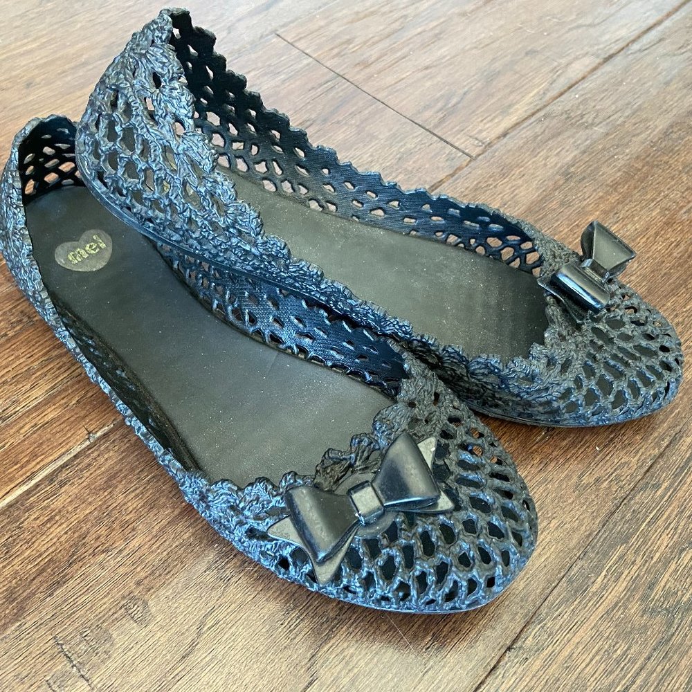 Mel by Melissa Ballerina Flats - Women's size 8 - very comfy and breathable